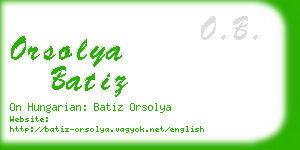 orsolya batiz business card